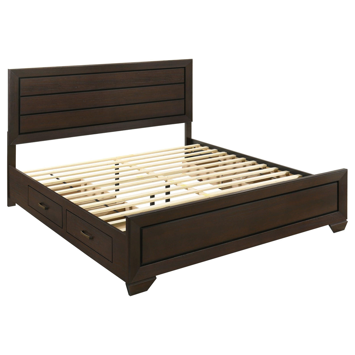 Kauffman E King Bed in Dark Cocoa - Coaster Furniture