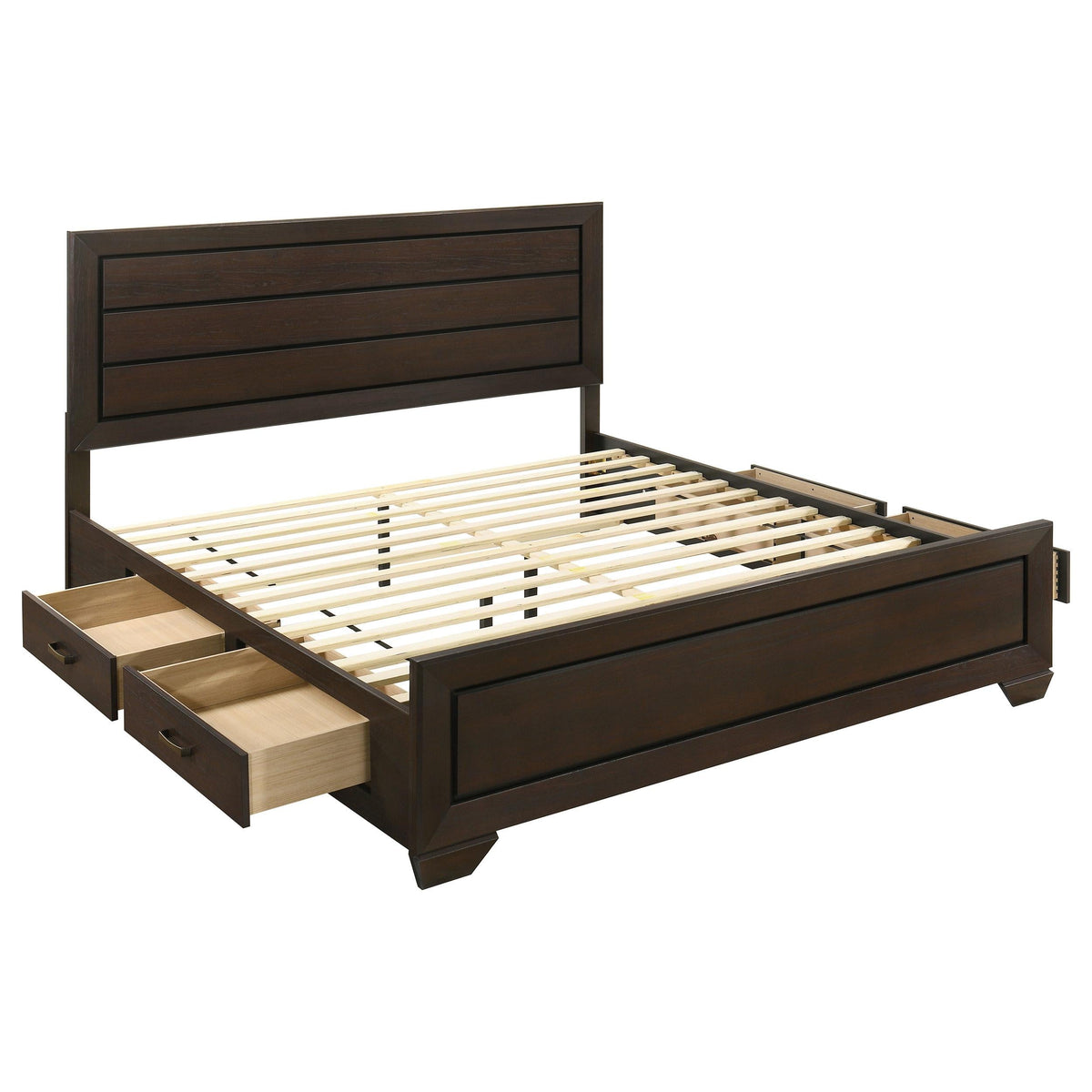 Kauffman E King Bed in Dark Cocoa - Coaster Furniture