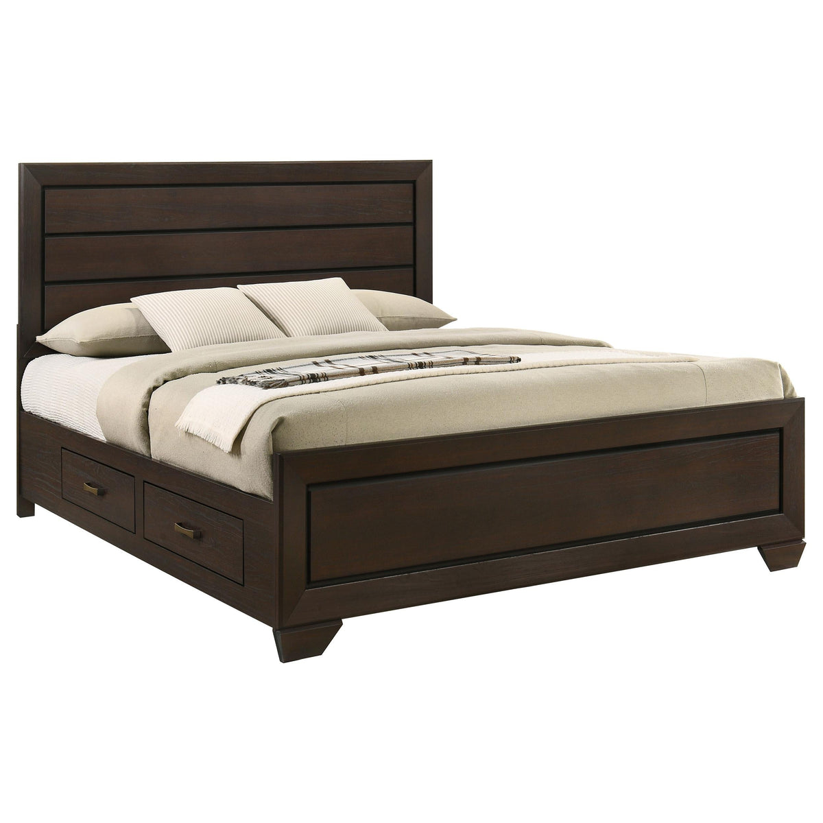 Kauffman E King Bed in Dark Cocoa - Coaster Furniture