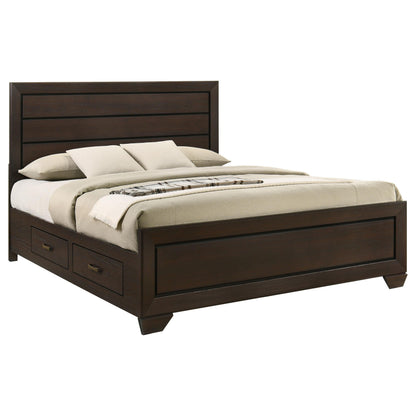 Kauffman E King Bed in Dark Cocoa - Coaster Furniture