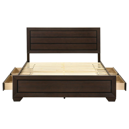 Kauffman E King Bed in Dark Cocoa - Coaster Furniture
