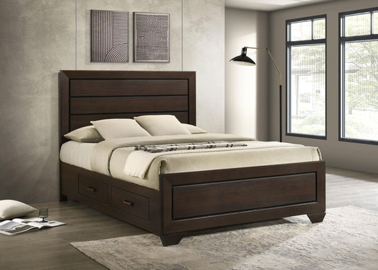 Kauffman Queen Bed in Dark Cocoa - Coaster Furniture