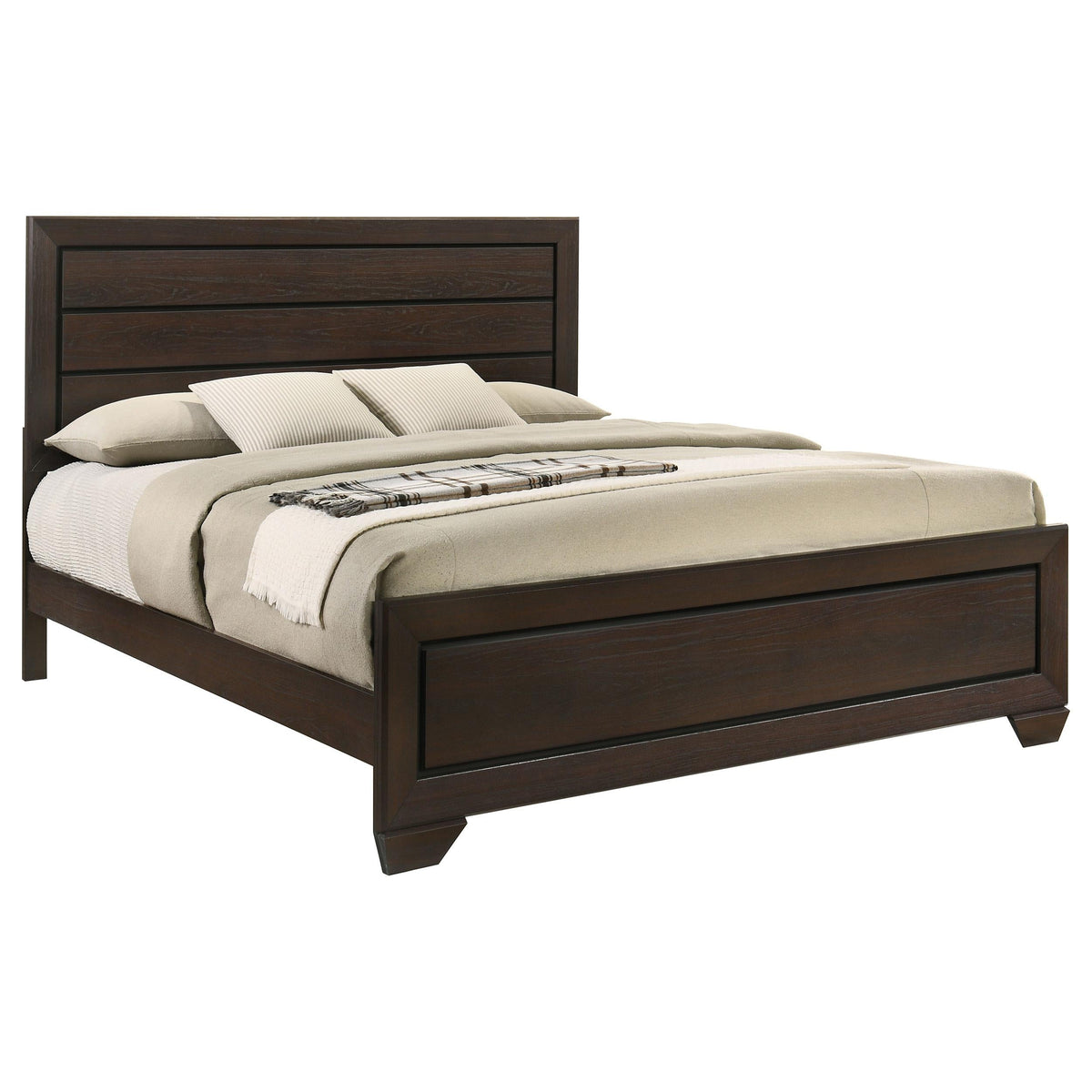 Kauffman E King Bed in Dark Cocoa - Coaster Furniture