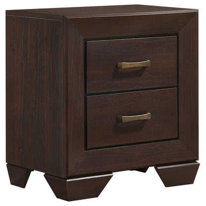 Kauffman Queen Bed 5-Piece Set in Dark Cocoa - Coaster Furniture