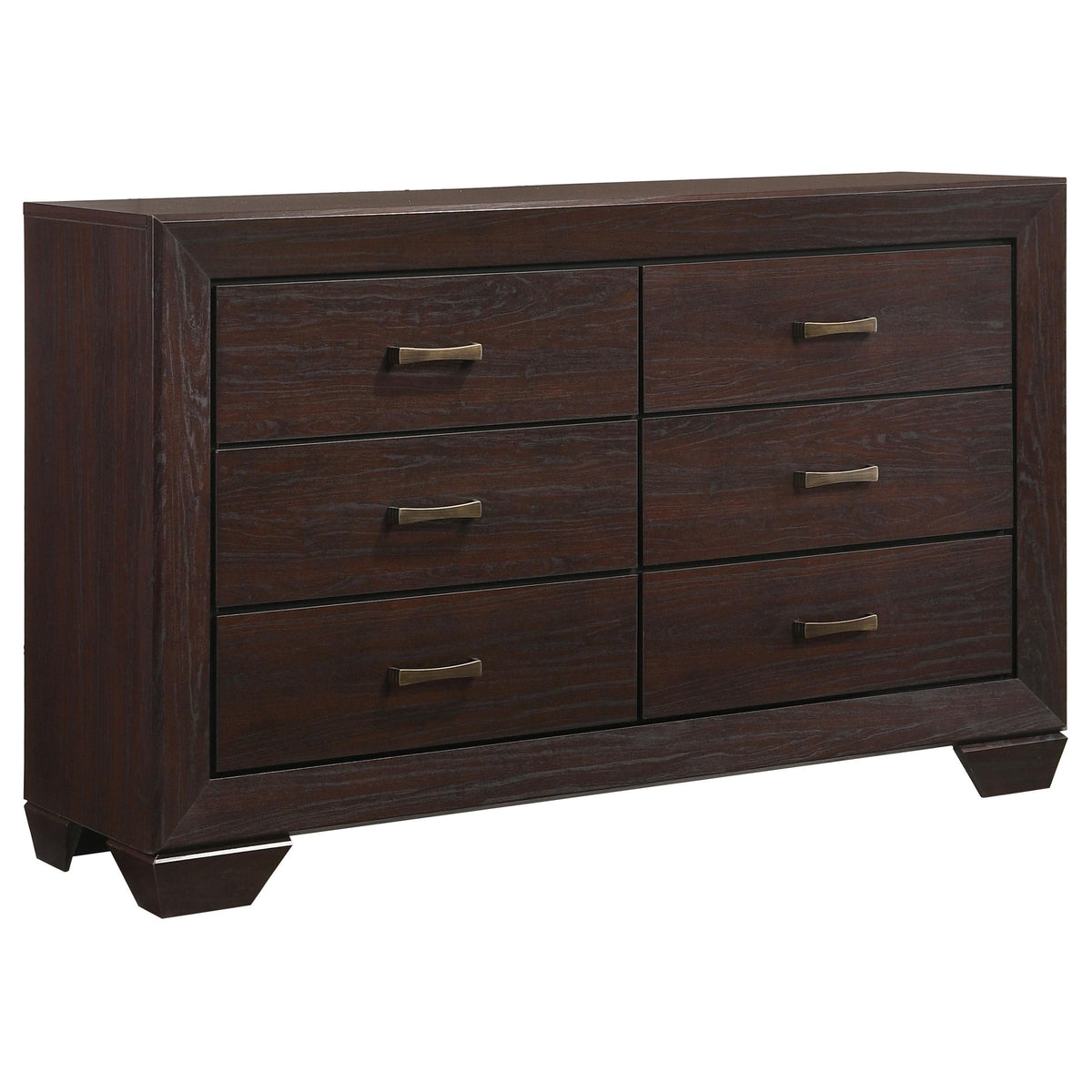 Kauffman Queen Bed 5-Piece Set in Dark Cocoa - Coaster Furniture