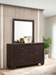 Kauffman Dresser With Mirror - Dark Cocoa