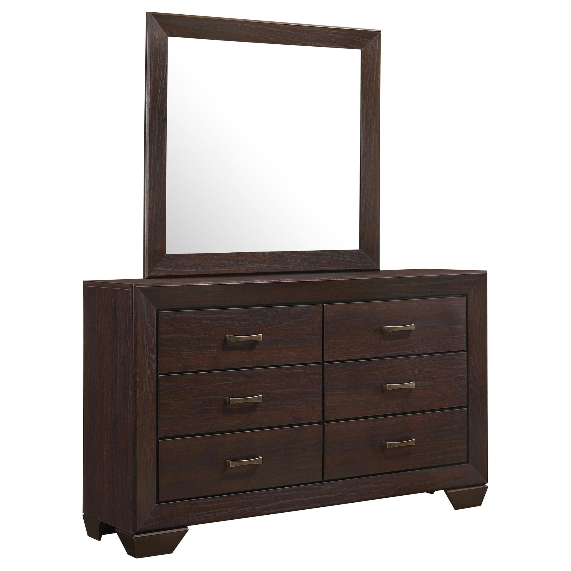 Kauffman Dresser With Mirror - Dark Cocoa