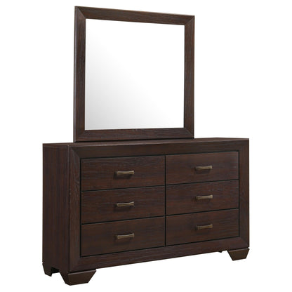 Kauffman Dresser With Mirror - Dark Cocoa