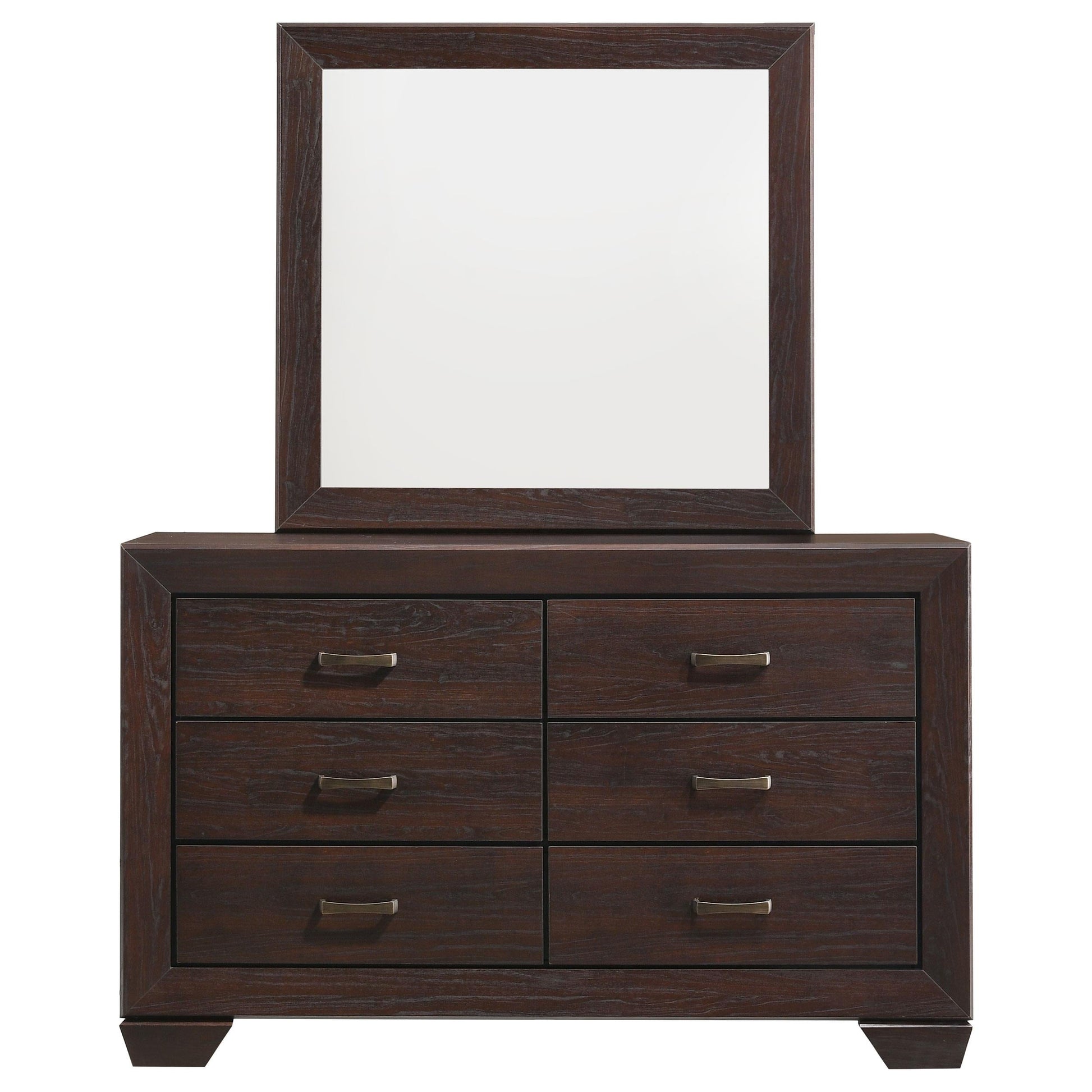 Kauffman Dresser With Mirror - Dark Cocoa