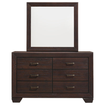 Kauffman Dresser With Mirror - Dark Cocoa