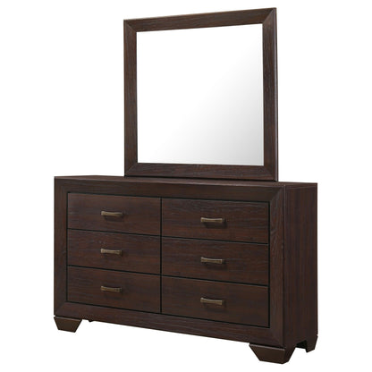 Kauffman Dresser With Mirror - Dark Cocoa