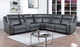 8704 Charcoal 3 Power Recliner Sectional Living Room Set
