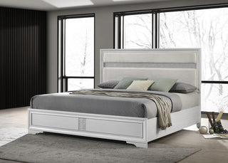 Miranda E King Bed in White - Coaster Furniture