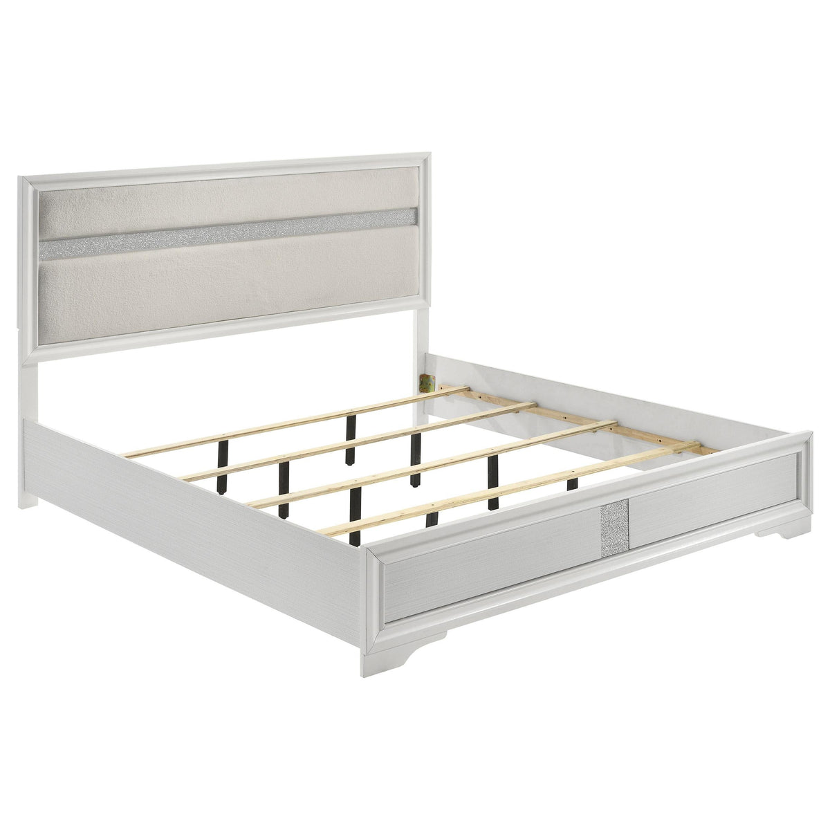 Miranda E King Bed in White - Coaster Furniture