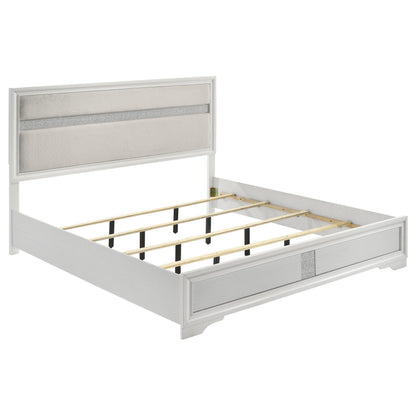 Miranda E King Bed in White - Coaster Furniture