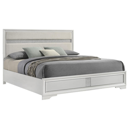 Miranda E King Bed in White - Coaster Furniture
