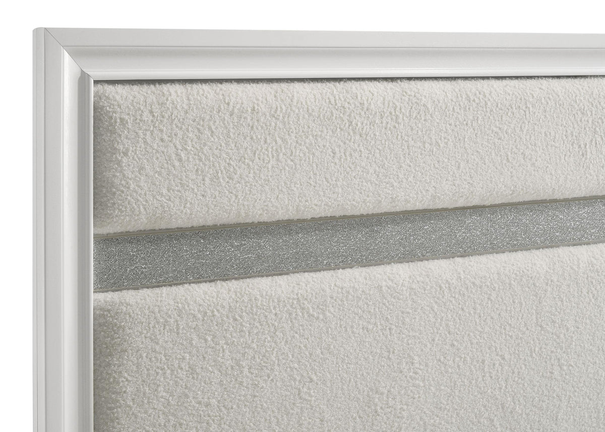Miranda E King Bed in White - Coaster Furniture