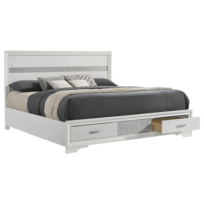 Miranda E King Bed in White - Coaster Furniture
