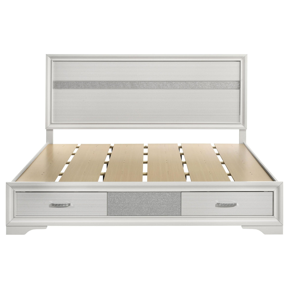 Miranda E King Bed in White - Coaster Furniture