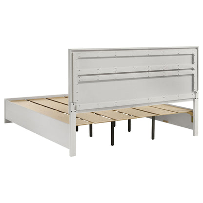 Miranda E King Bed in White - Coaster Furniture