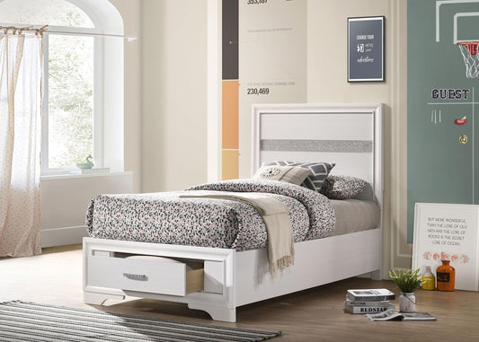 Miranda Twin Bed in White - Coaster Furniture