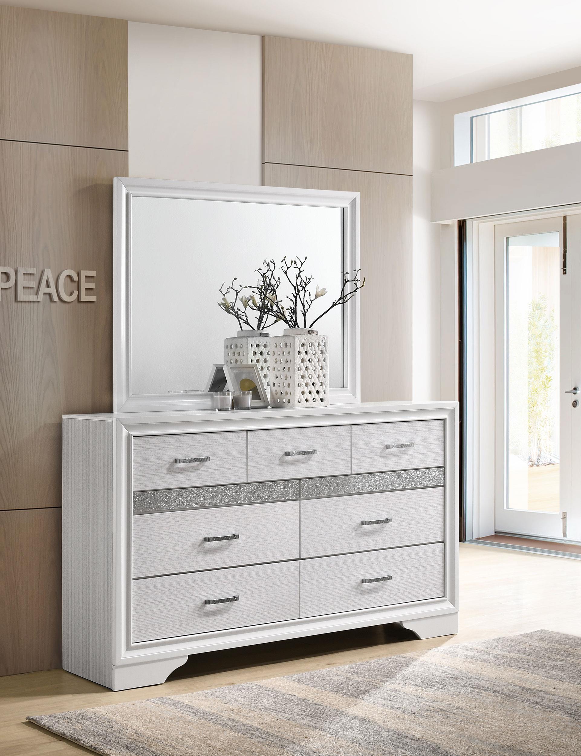 Miranda Dresser With Mirror - White