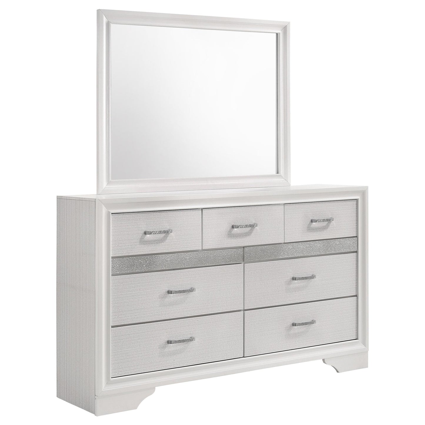 Miranda Dresser With Mirror - White