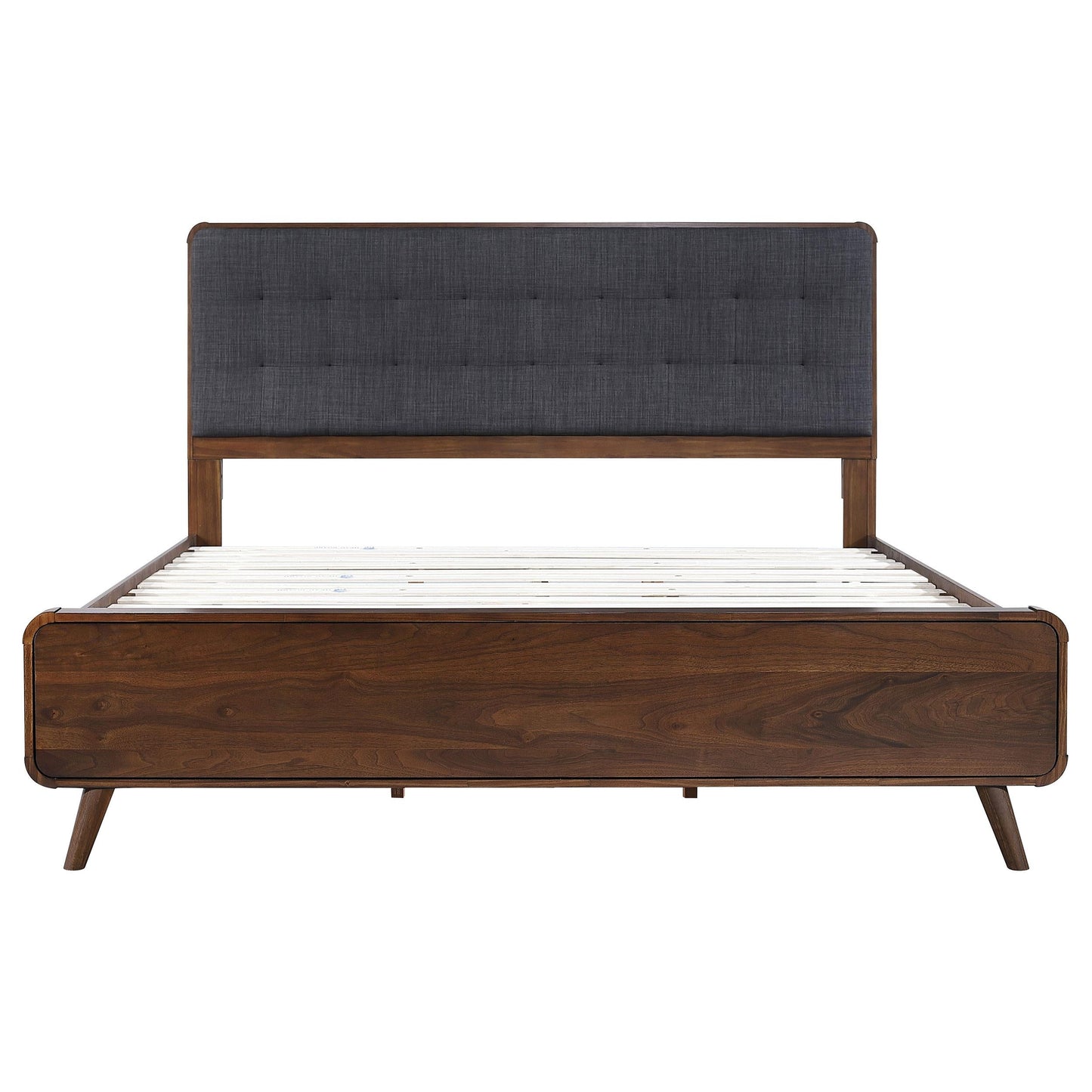 Robyn E King Bed - Dark Walnut