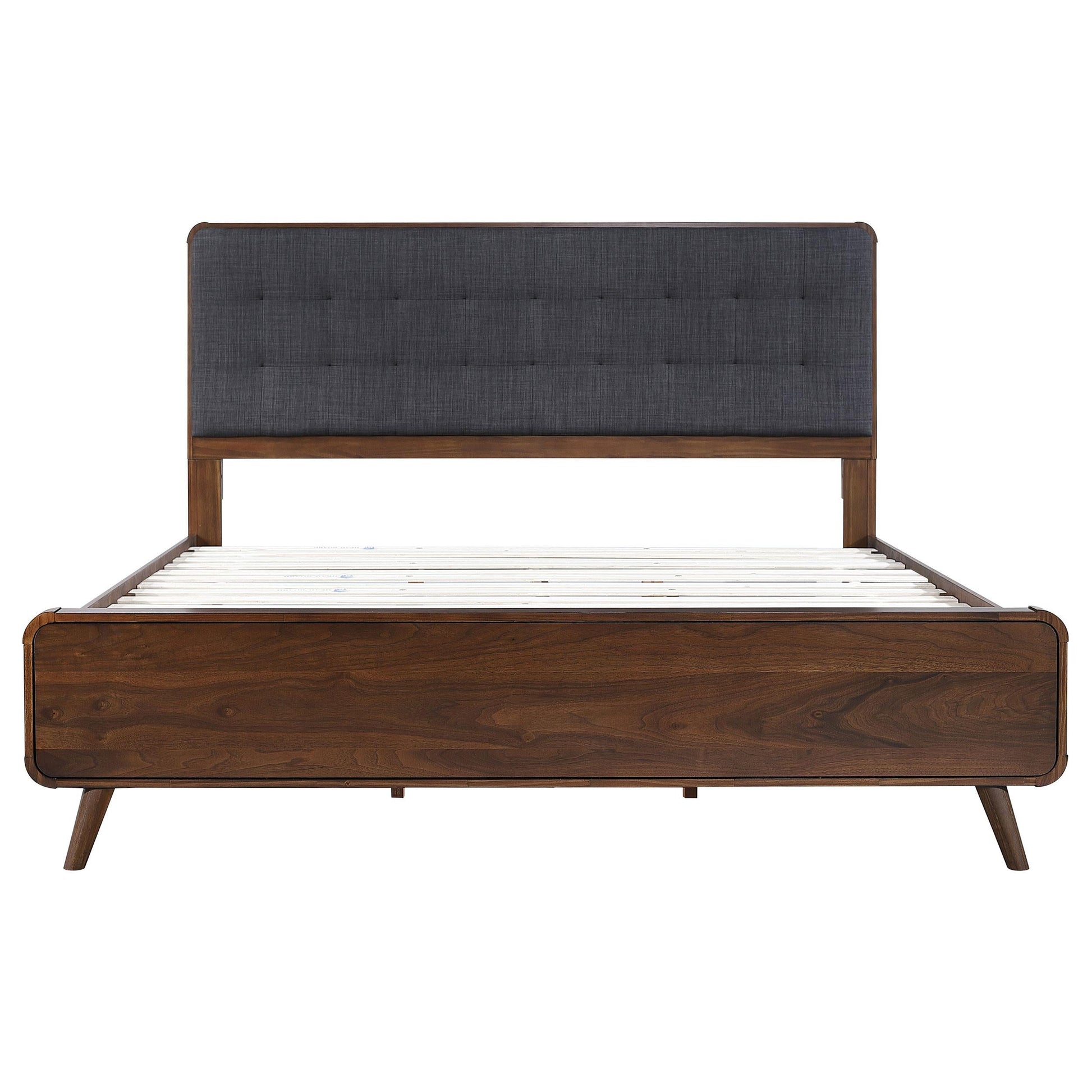 Robyn E King Bed - Dark Walnut