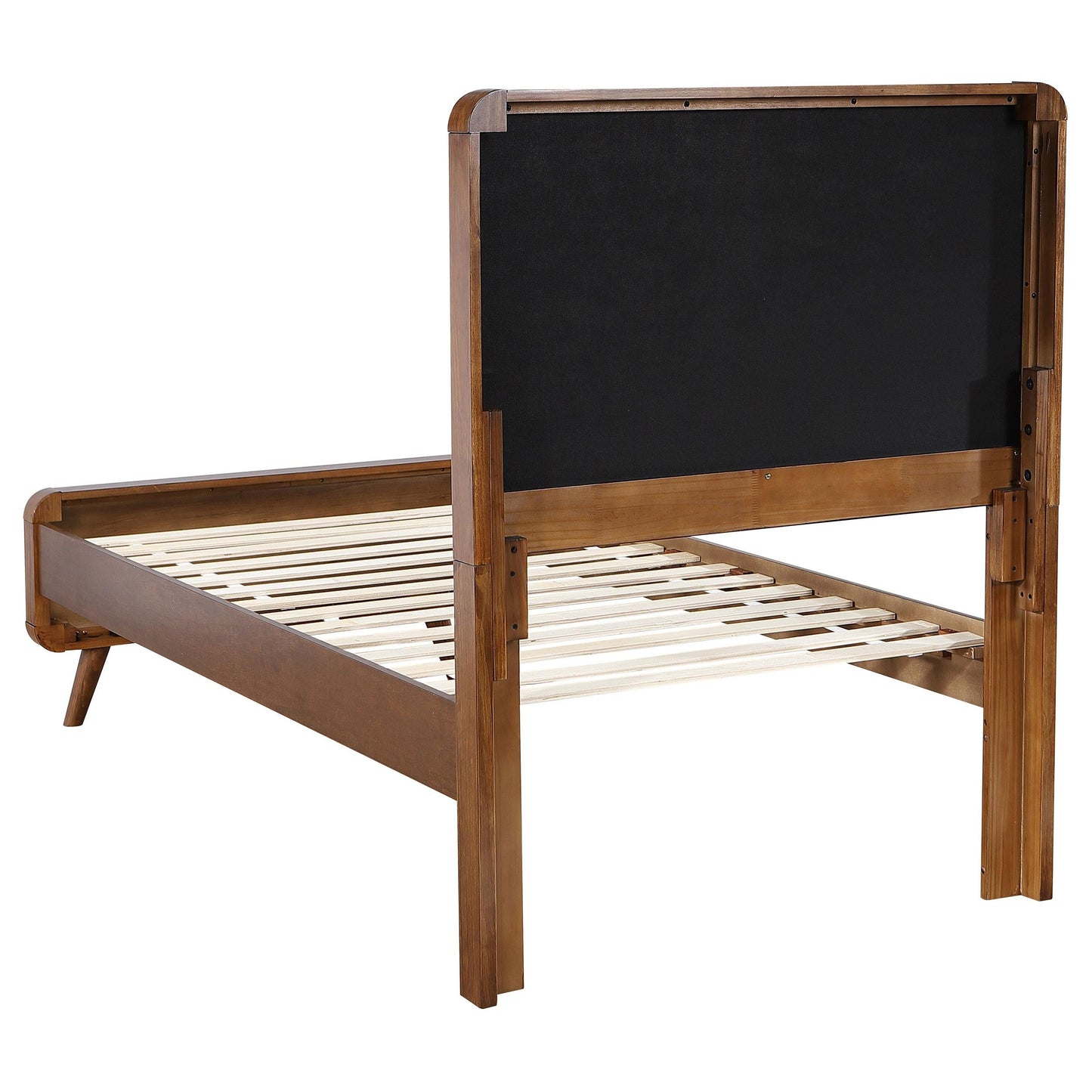 Robyn Twin Bed 4-Piece Set - Dark Walnut