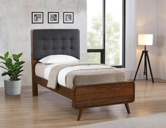 Robyn Twin Bed - Dark Walnut