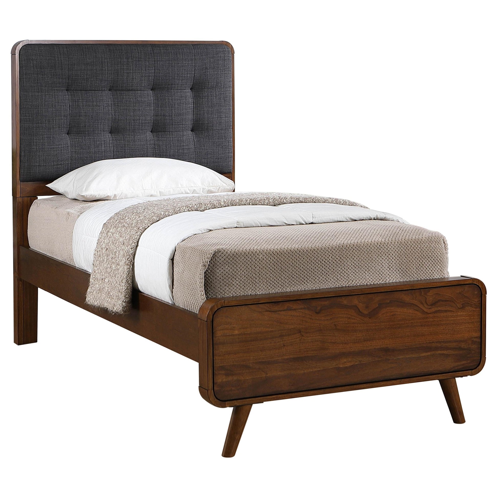 Robyn Twin Bed - Dark Walnut