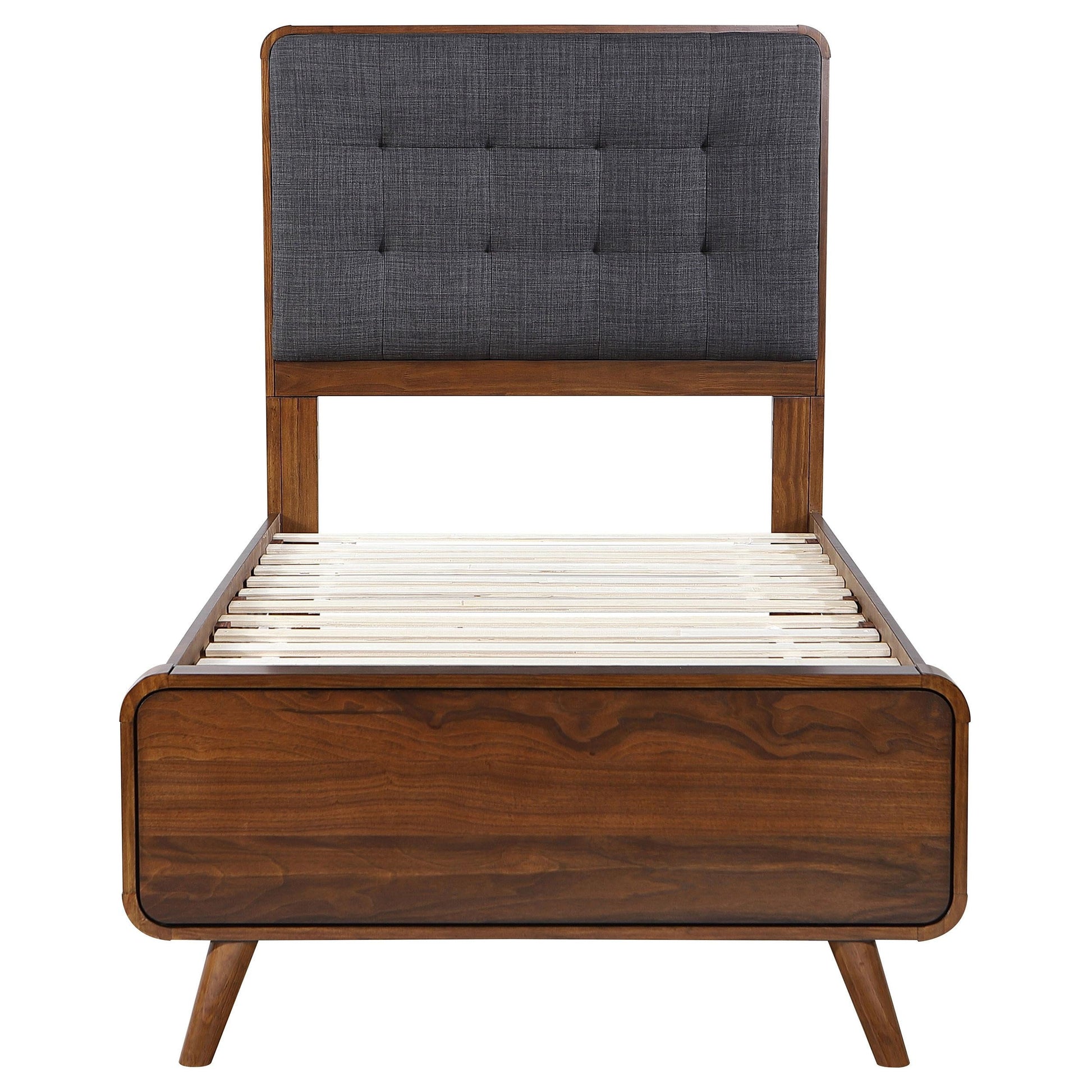 Robyn Twin Bed - Dark Walnut
