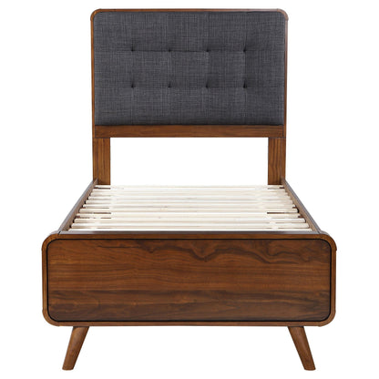 Robyn Twin Bed - Dark Walnut