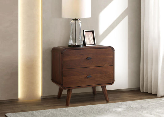 Robyn Nightstand - Dark Walnut
