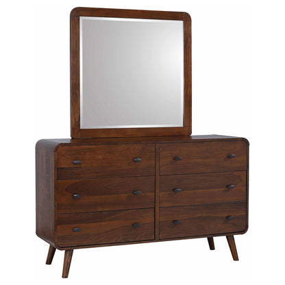 Robyn Dresser With Mirror - Dark Walnut