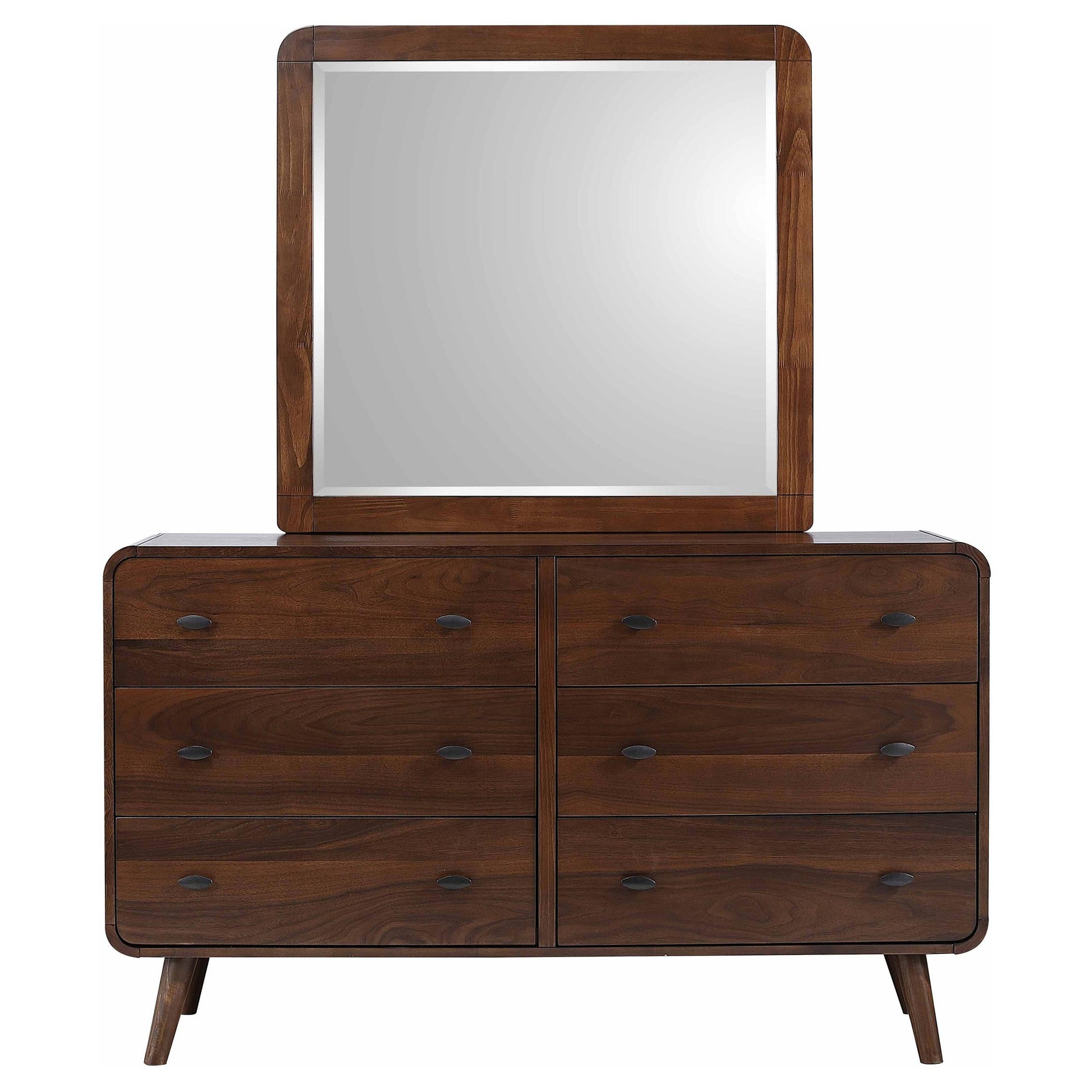 Robyn Dresser With Mirror - Dark Walnut
