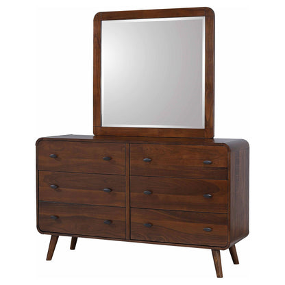 Robyn Dresser With Mirror - Dark Walnut