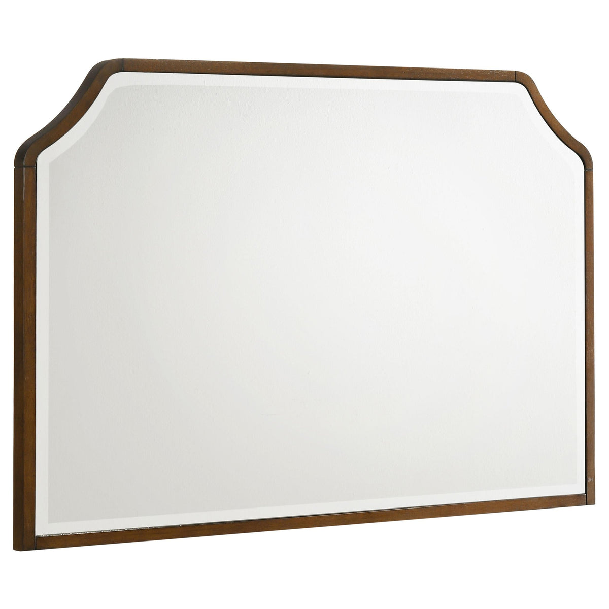 Garland Dresser Mirror in Brown Cherry / Cream - Coaster Furniture