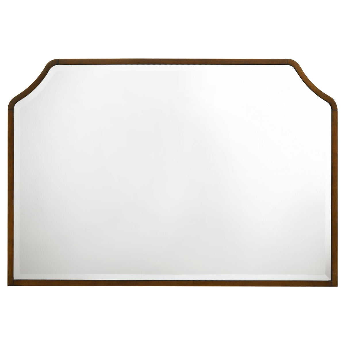 Garland Dresser Mirror in Brown Cherry / Cream - Coaster Furniture