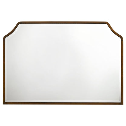 Garland Dresser Mirror in Brown Cherry / Cream - Coaster Furniture