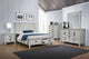 Franco Eastern King Bed 5-Piece Set in Distressed White - Coaster Furniture