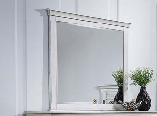 Franco Dresser Mirror in Distressed White - Coaster Furniture
