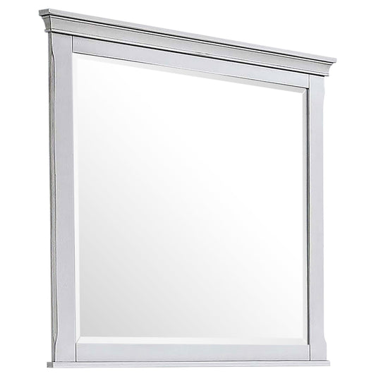 Franco Dresser Mirror in Distressed White - Coaster Furniture