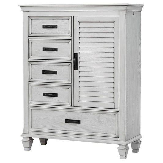 Franco Chest in Distressed White - Coaster Furniture
