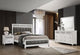 Barzini Eastern King Bed 4-Piece Set in White - Coaster Furniture
