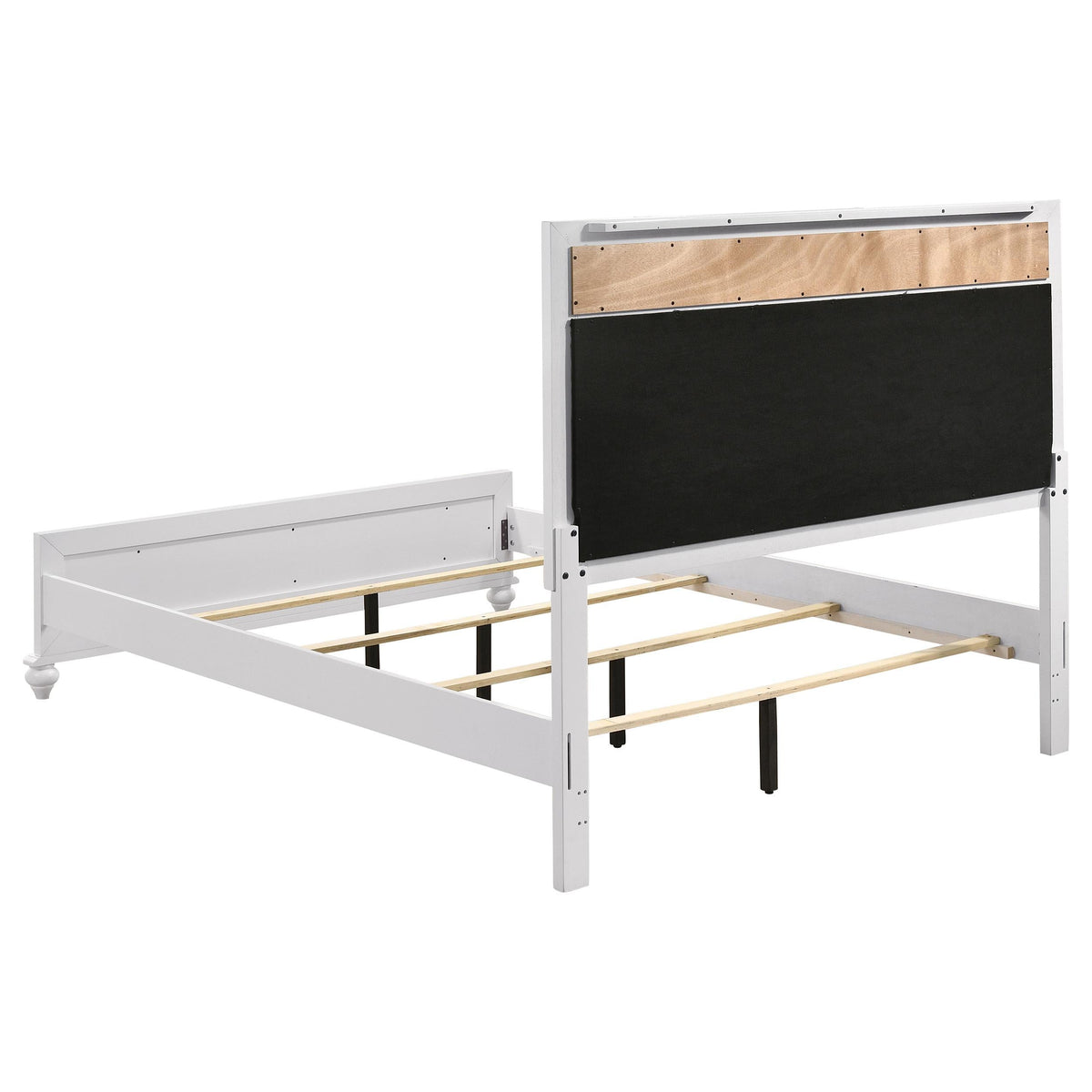 Barzini Eastern King Bed 5-Piece Set in White - Coaster Furniture