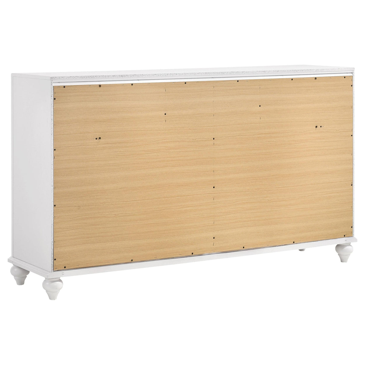 Barzini Eastern King Bed 5-Piece Set in White - Coaster Furniture
