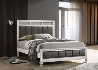Barzini Queen Bed in White - Coaster Furniture