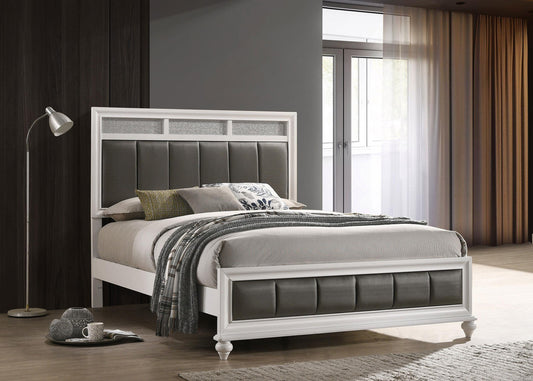Barzini Queen Bed in White - Coaster Furniture